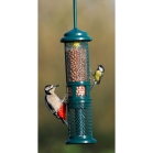 Squirrel Buster Peanut Feeder<Br>With Greater Spotted Woodpecker and Great Tit feeding