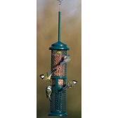 Squirrel Buster Peanut Feeder<Br>In use with Blue and Great Tits Feeding