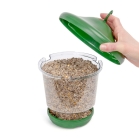 Easy clean and fill twist open top bird feeder
