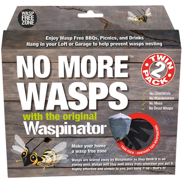 Waspinator Twin Pack sacres wasps away without harmingthem